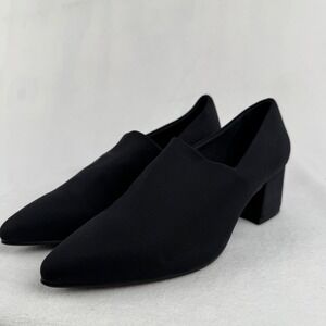Vagabond Shoemakers Black Block Heel Pumps Pointed Toe Slip On Size‎ 36